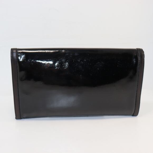 Vintage Gucci Black Patent Leather Clutch – Made in Italy – Fair Condition - Picture 2 of 6